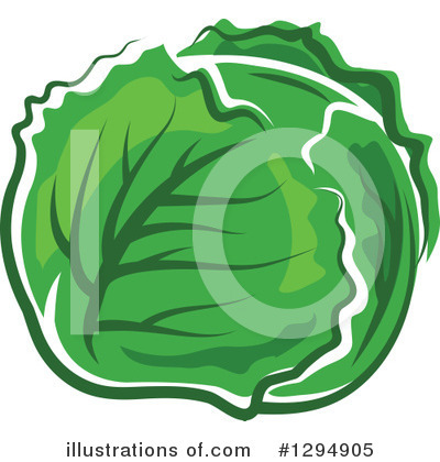 Royalty-Free (RF) Cabbage Clipart Illustration by Vector Tradition SM - Stock Sample #1294905