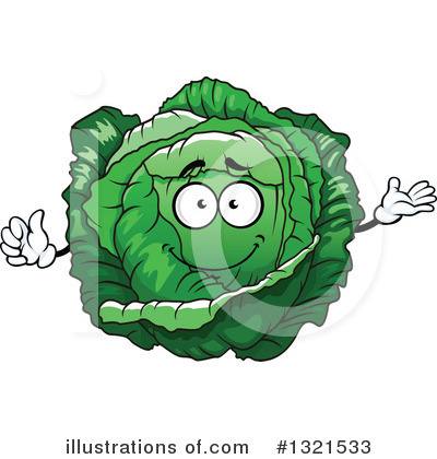 Royalty-Free (RF) Cabbage Clipart Illustration by Vector Tradition SM - Stock Sample #1321533