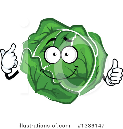 Royalty-Free (RF) Cabbage Clipart Illustration by Vector Tradition SM - Stock Sample #1336147
