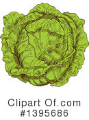Cabbage Clipart #1395686 by Vector Tradition SM