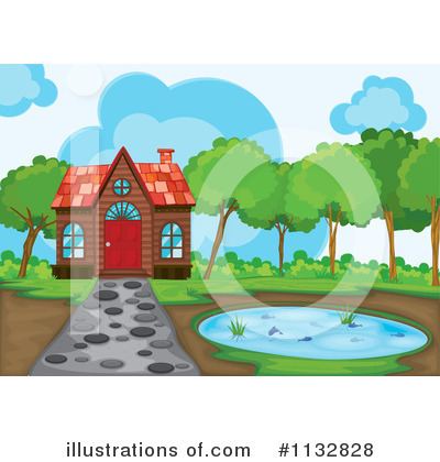 Cabin Clipart #1132828 - Illustration by Graphics RF