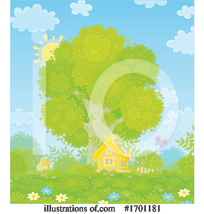 Royalty-Free (RF) Cabin Clipart Illustration by Alex Bannykh - Stock Sample #1701181