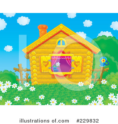 Royalty-Free (RF) Cabin Clipart Illustration by Alex Bannykh - Stock Sample #229832