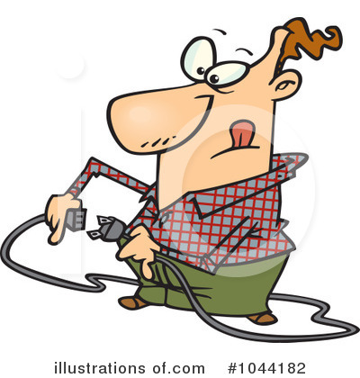 Royalty-Free (RF) Cable Clipart Illustration by toonaday - Stock Sample #1044182