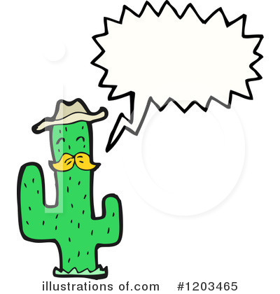 Royalty-Free (RF) Cactus Clipart Illustration by lineartestpilot - Stock Sample #1203465