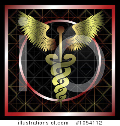 Royalty-Free (RF) Caduceus Clipart Illustration by vectorace - Stock Sample #1054112