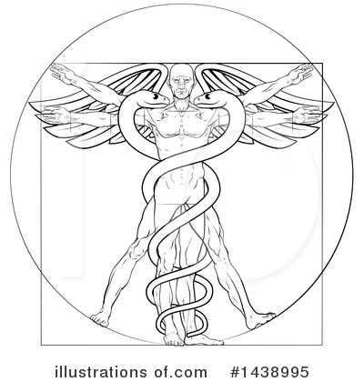 Vitruvian Man Clipart #1438995 by AtStockIllustration