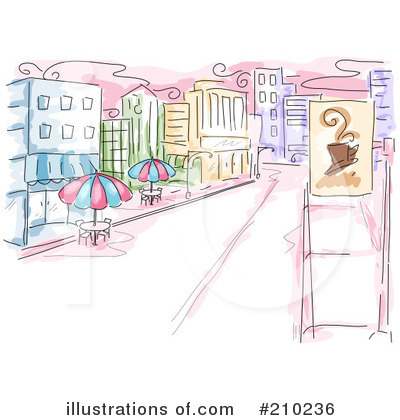Royalty-Free (RF) Cafe Clipart Illustration by BNP Design Studio - Stock Sample #210236