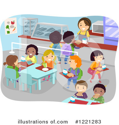 Royalty-Free (RF) Cafeteria Clipart Illustration by BNP Design Studio - Stock Sample #1221283