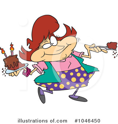 Royalty-Free (RF) Cake Clipart Illustration by toonaday - Stock Sample #1046450