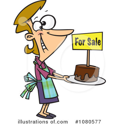 Royalty-Free (RF) Cake Clipart Illustration by toonaday - Stock Sample #1080577