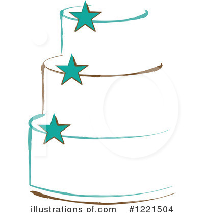 Royalty-Free (RF) Cake Clipart Illustration by Pams Clipart - Stock Sample #1221504