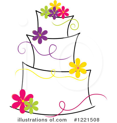Royalty-Free (RF) Cake Clipart Illustration by Pams Clipart - Stock Sample #1221508