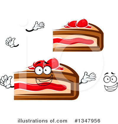 Royalty-Free (RF) Cake Clipart Illustration by Vector Tradition SM - Stock Sample #1347956