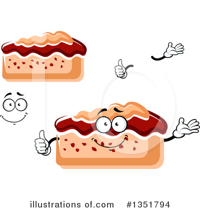Royalty-Free (RF) Cake Clipart Illustration by Vector Tradition SM - Stock Sample #1351794