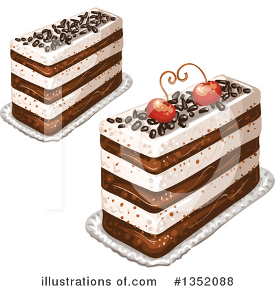Royalty-Free (RF) Cake Clipart Illustration by merlinul - Stock Sample #1352088