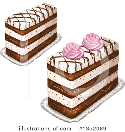 Royalty-Free (RF) Cake Clipart Illustration by merlinul - Stock Sample #1352089