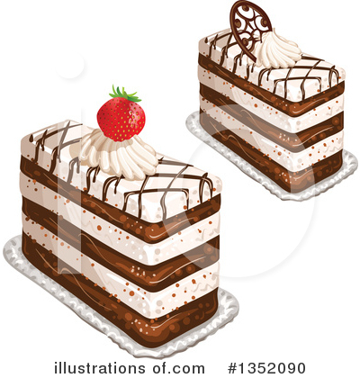 Royalty-Free (RF) Cake Clipart Illustration by merlinul - Stock Sample #1352090