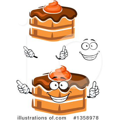 Royalty-Free (RF) Cake Clipart Illustration by Vector Tradition SM - Stock Sample #1358978