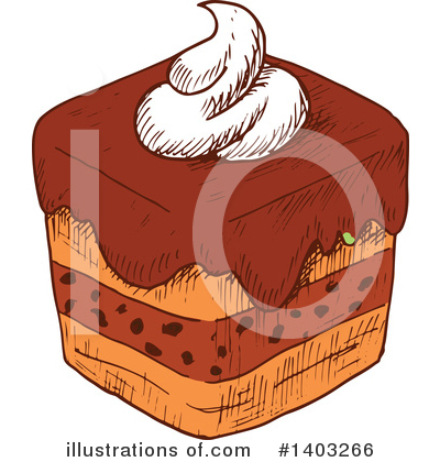 Royalty-Free (RF) Cake Clipart Illustration by Vector Tradition SM - Stock Sample #1403266