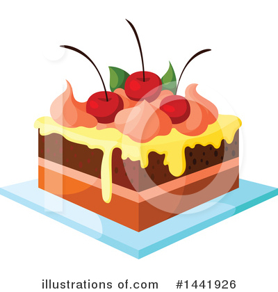 Royalty-Free (RF) Cake Clipart Illustration by Vector Tradition SM - Stock Sample #1441926