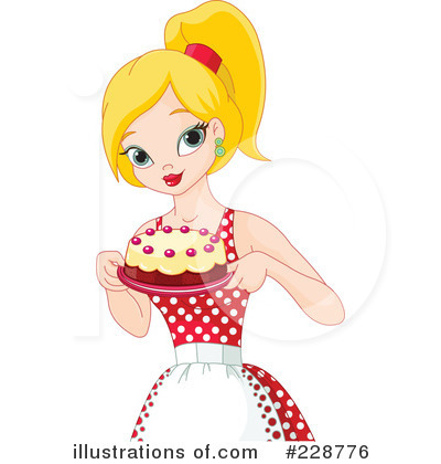 Royalty-Free (RF) Cake Clipart Illustration by Pushkin - Stock Sample #228776