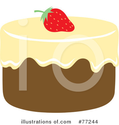 Royalty-Free (RF) Cake Clipart Illustration by Rosie Piter - Stock Sample #77244