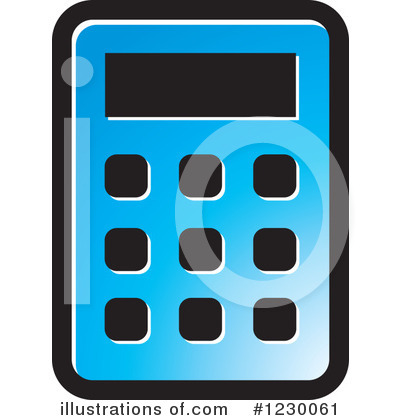 Royalty-Free (RF) Calculator Clipart Illustration by Lal Perera - Stock Sample #1230061