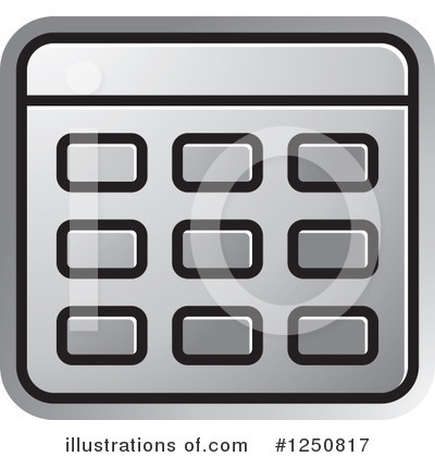 Royalty-Free (RF) Calculator Clipart Illustration by Lal Perera - Stock Sample #1250817