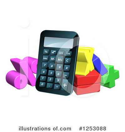 Calculator Clipart #1253088 by AtStockIllustration