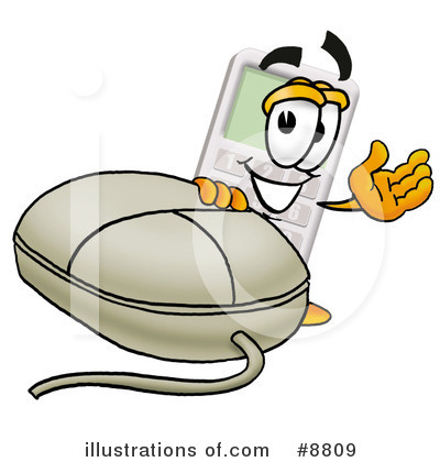 Royalty-Free (RF) Calculator Clipart Illustration by Mascot Junction - Stock Sample #8809