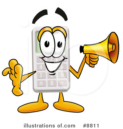 Royalty-Free (RF) Calculator Clipart Illustration by Mascot Junction - Stock Sample #8811