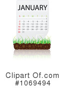 Calendar Clipart #1069494 by Andrei Marincas