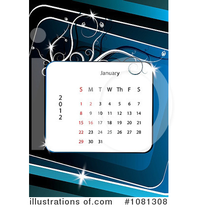 Royalty-Free (RF) Calendar Clipart Illustration by MilsiArt - Stock Sample #1081308