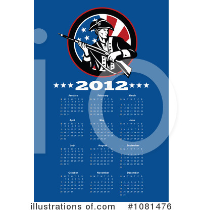 Royalty-Free (RF) Calendar Clipart Illustration by patrimonio - Stock Sample #1081476