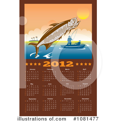 Royalty-Free (RF) Calendar Clipart Illustration by patrimonio - Stock Sample #1081477