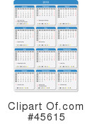 Calendar Clipart #45615 by Michael Schmeling