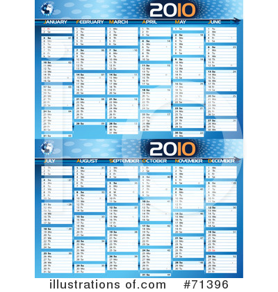 Royalty-Free (RF) Calendar Clipart Illustration by Oligo - Stock Sample #71396