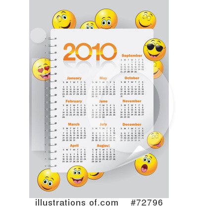 Royalty-Free (RF) Calendar Clipart Illustration by Eugene - Stock Sample #72796