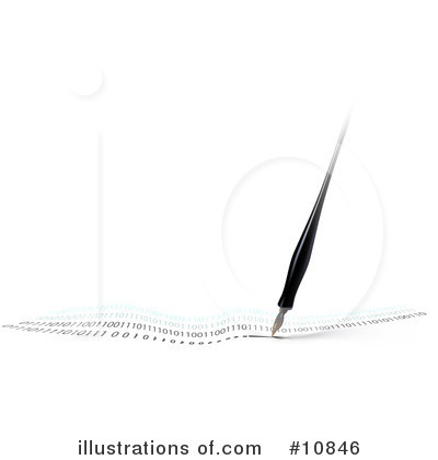 Royalty-Free (RF) Calligraphy Clipart Illustration by Leo Blanchette - Stock Sample #10846