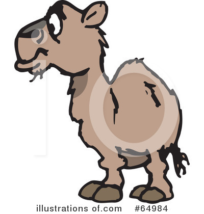 Royalty-Free (RF) Camel Clipart Illustration by Dennis Holmes Designs - Stock Sample #64984
