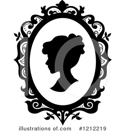 Royalty-Free (RF) Cameo Clipart Illustration by BNP Design Studio - Stock Sample #1212219