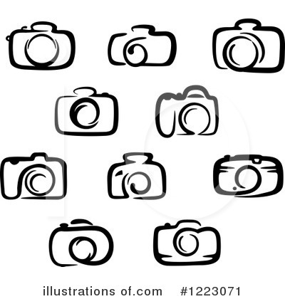 Royalty-Free (RF) Camera Clipart Illustration by Vector Tradition SM - Stock Sample #1223071