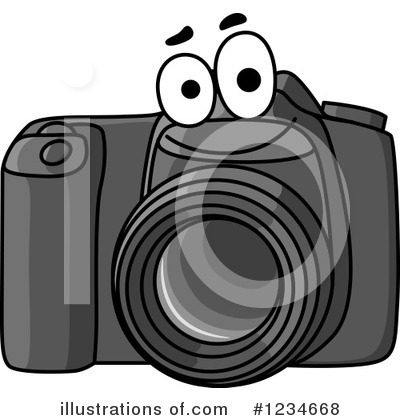 Royalty-Free (RF) Camera Clipart Illustration by Vector Tradition SM - Stock Sample #1234668