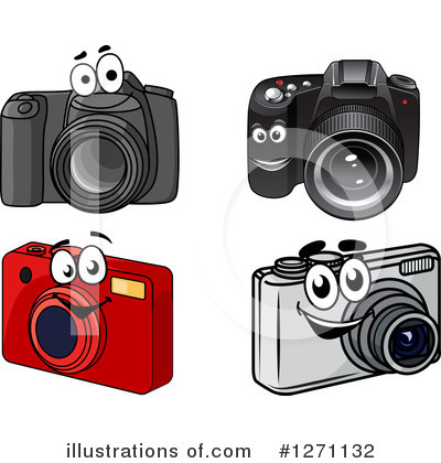 Royalty-Free (RF) Camera Clipart Illustration by Vector Tradition SM - Stock Sample #1271132