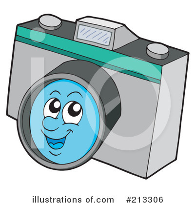Royalty-Free (RF) Camera Clipart Illustration by visekart - Stock Sample #213306