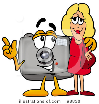 Royalty-Free (RF) Camera Clipart Illustration by Mascot Junction - Stock Sample #8830