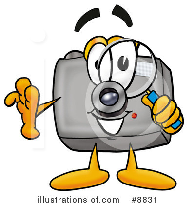 Royalty-Free (RF) Camera Clipart Illustration by Mascot Junction - Stock Sample #8831