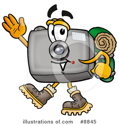 Royalty-Free (RF) Camera Clipart Illustration by Mascot Junction - Stock Sample #8845