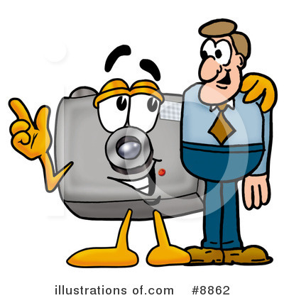 Royalty-Free (RF) Camera Clipart Illustration by Mascot Junction - Stock Sample #8862